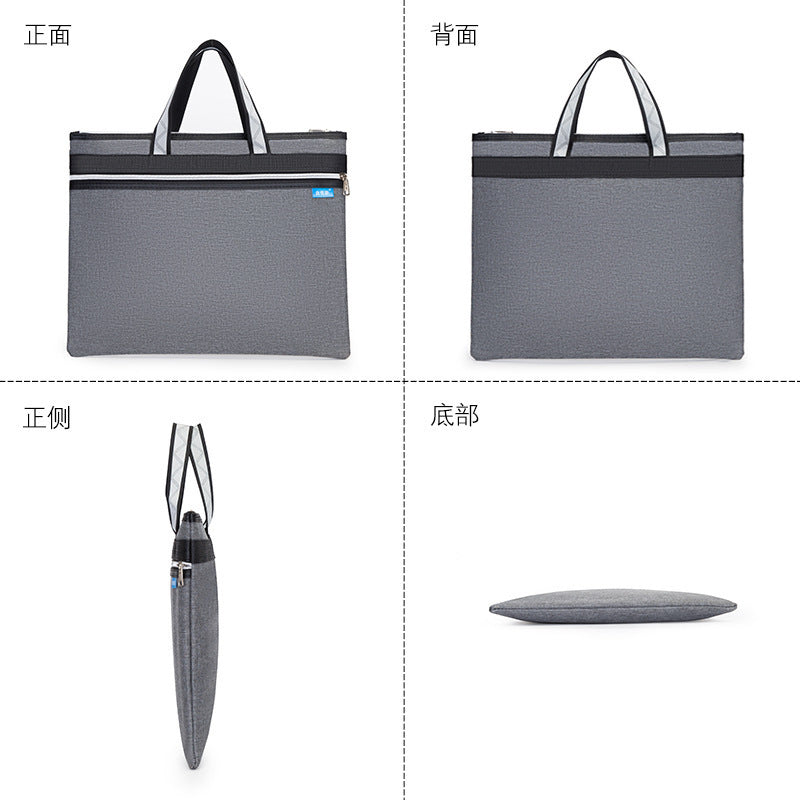 Self-Youxin briefcase custom logo tote bag file bag zipper Oxford cloth men's business briefcase 502