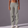 Clearance casual wide-leg yoga pants - tummy control, butt-lifting, outdoor sports trousers - corduroy striped fitness leggings for women