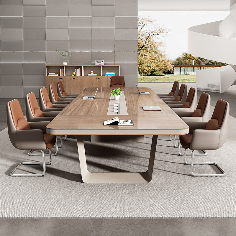 Saint li conference table long table training office furniture rectangular table office large casual modern table and chair combination