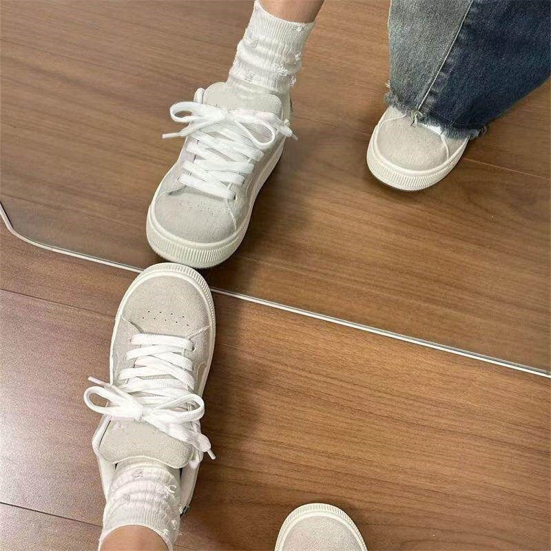 Gray retro leopard print bread shoes women's ins high-looking design casual shoes student party easiest for matchnew arrival sneakers
