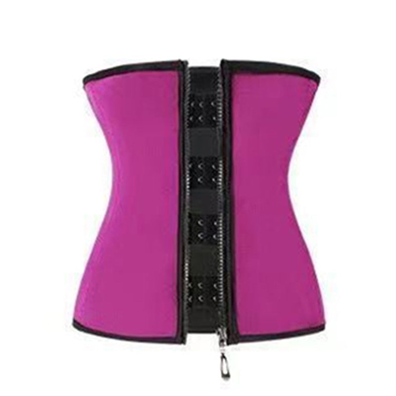 European and american court style shapewear for women - zippered waist trainer, adjustable tummy control belt, sweat-inducing fitness shapewear - export quality