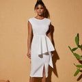 African cross-border  new arrivalfashion african elegantwork clothingpure colorloose style dress big sale
