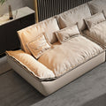 Italian normcore auckland frosted fabric sofa small apartment living room sailboat straight row down leather sofa