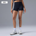 High-waisted, slim-fit yoga shorts for women - no t-line, ruched design, slimming, booty-lifting, workout shorts for summer - d25109