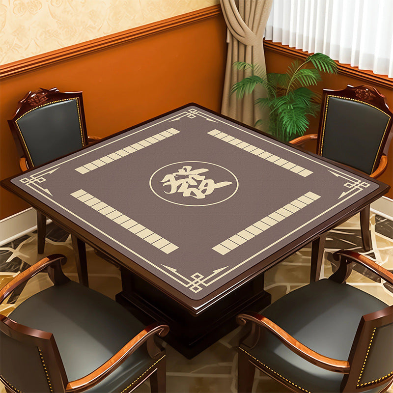 Square mahjong table mat - absorbent, non-slip, and silent - ideal for mahjong parlors, poker rooms, and gaming tables - also suitable as a dining table mat
