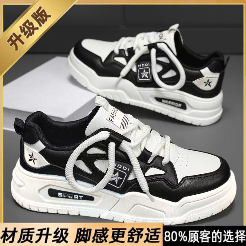 Men's pilot one air force white sneakers, 2026 new spring collection, youth skate shoes, chunky sole athletic shoes for men