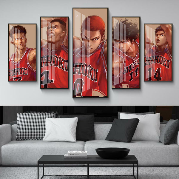 SLAM DUNK decorative painting Wulian cherry wood flower road hanging painting animation basketball bedroom living room sofa background wall mural