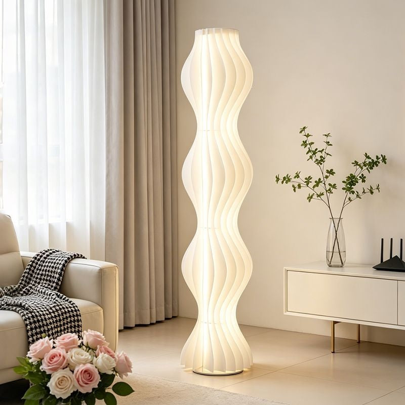 Hula skirt floor lamp living room sofa live broadcast effect atmosphere lamp designer classy sense accessible luxury vertical floor table lamp