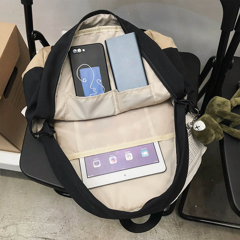 School bag junior high school girls high school students backpack elementary school students travel backpack large capacity 2023 light