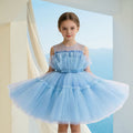 summer new girls' dress - european & american style sleeveless mesh tutu dress - kids' bow princess dress - little princess