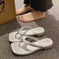flip-flops for women, summer fashion outwear 2026new arrivalthick sole, pure color beach flip-flops, summer
