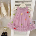 Summer dress girls sleeveless vest cartoon fairy baby fashionable sweet princess dress girls dress