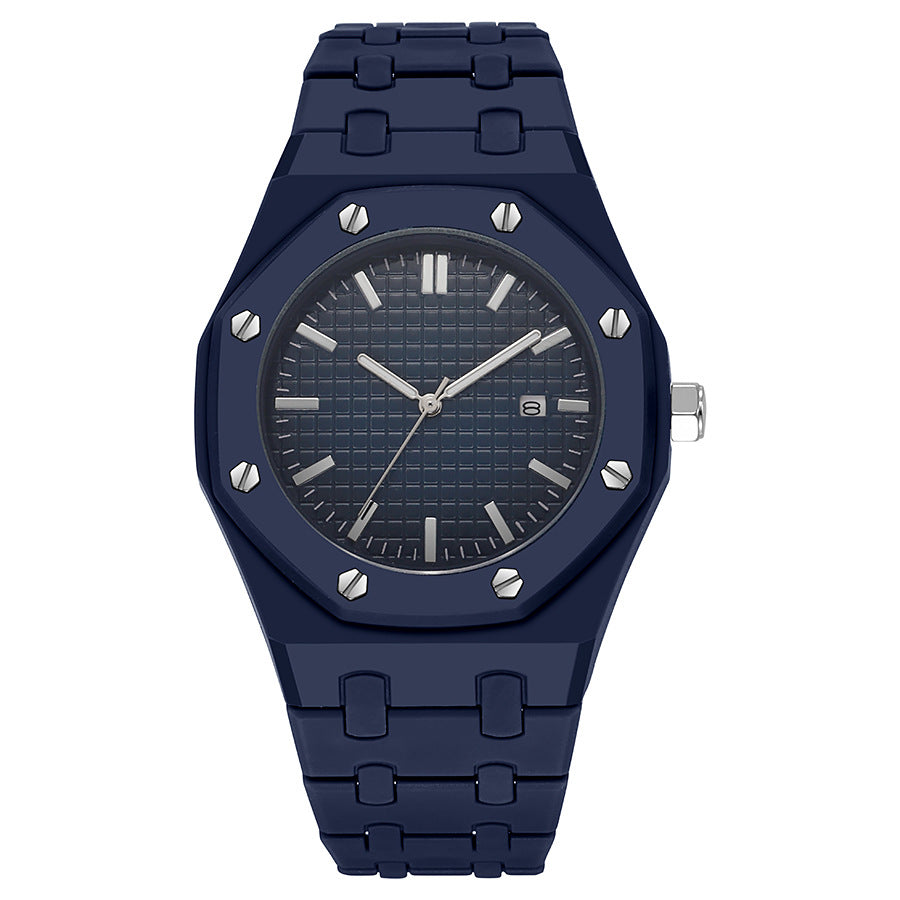 2025 new men's wristwatch calendar plastic watch southeast asia middle east hot selling waterproof ap quartz watch wholesale