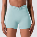 New arrival cross-border outdoor sports three-quarter pants yoga shorts elastic high waist fitness shorts tight sports shorts for women