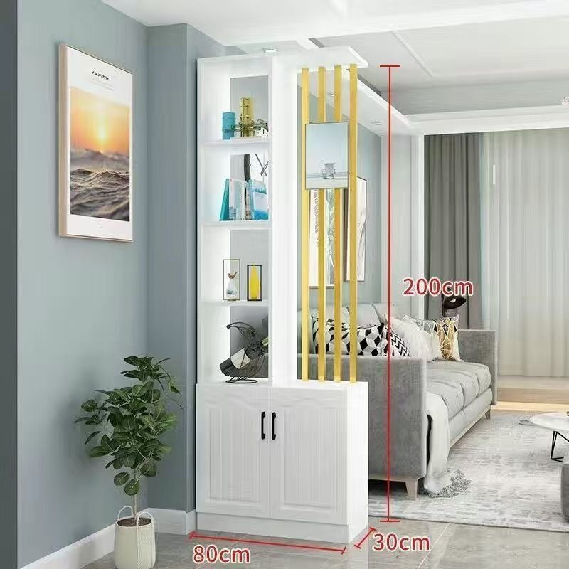 Entrance door shoe cabinet, entrance cabinet, all-in-one screen partition, living room cover, wine cabinet, storage rack, prosperous decoration cabinet
