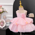 Girls' summer dress  new arrival: ethereal floral party dress, spaghetti strap, chic princess style
