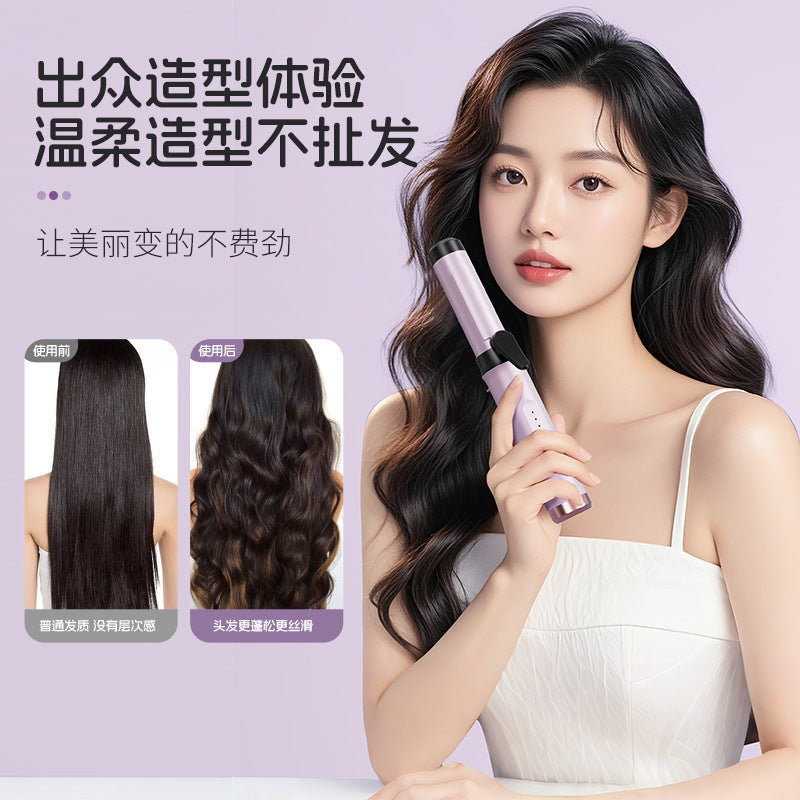 wireless curling iron 22mm large wave long-lasting hair-styling does not damage hair portable curling iron hair care adjustable temperature