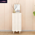 Cream style shoe cabinet for home living room door against the wall popular entrance entrance cabinet narrow side large capacity balcony storage cabinet