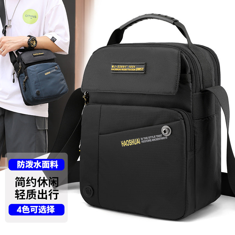Cross-border new casual men's messenger bag outdoor sports shoulder bag anti-splashing travel bag handbag delivery