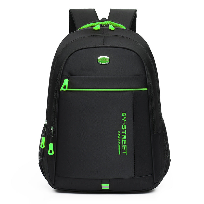 Reflective strip backpack bag men's and women's waterproof Oxford cloth 15.6 inch computer bag middle school student backpack travel bag wholesale