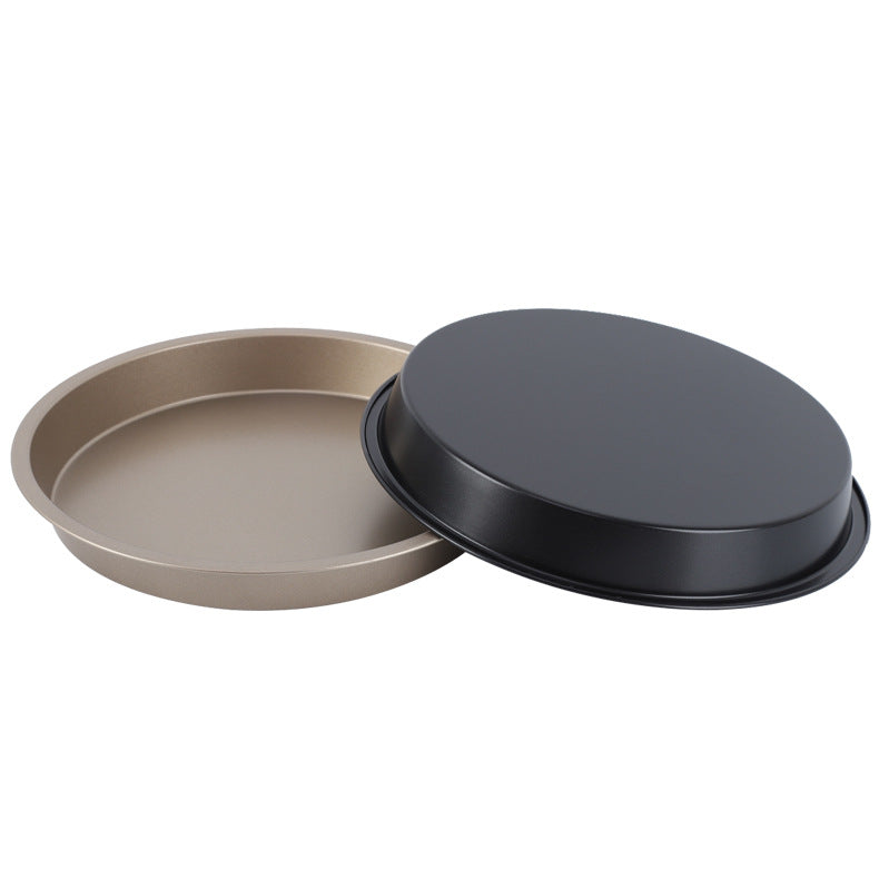 Manufacturer 6 8 9inch pizza pan round pizza pan carbon steel non-stick baking tool baking pan for home cake mold
