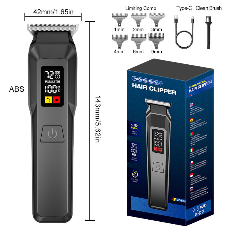 waterproof professional electric hairdresser fast charging oil head hair salon bald electric clipper for home hairdressing clipper