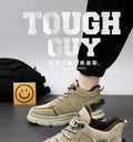 Men's work safety shoes - spring collection: anti-slip, wear-resistant, waterproof, athletic, outdoor, hiking, workwear, and trendy martin boots for construction sites