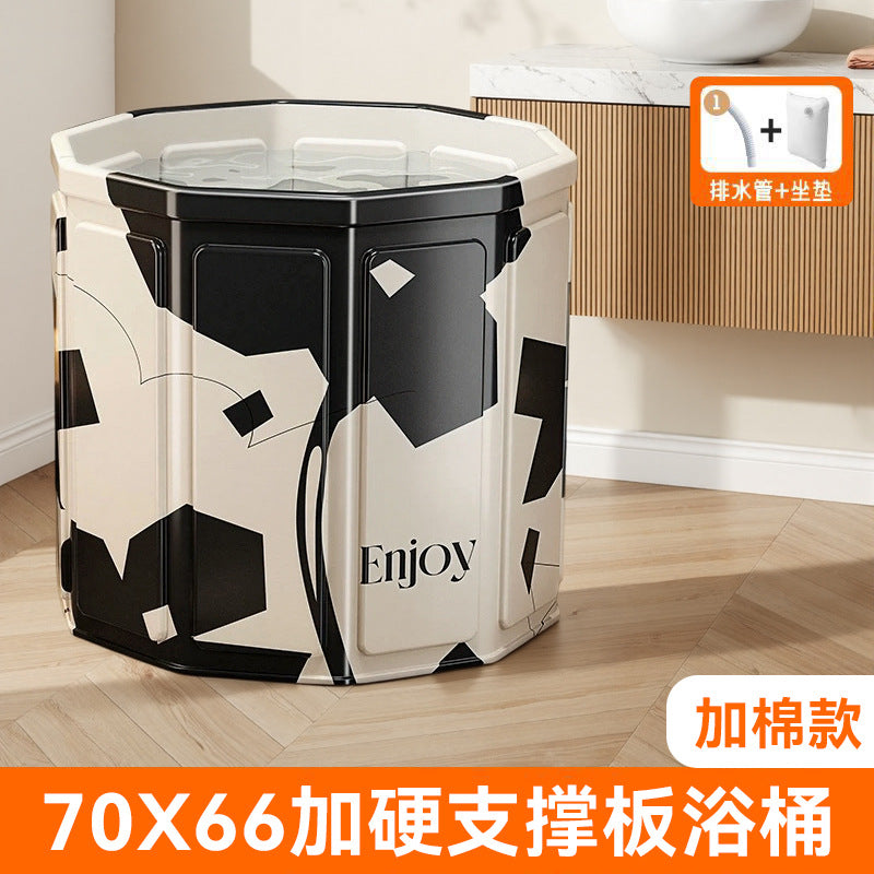 Bath bucket kids foldable baby bath bucket for home adult thickened bath tub bath tub winter full body bath bucket