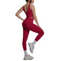 Naked-feel, form-fitting, quick-dry yoga set with a sexy racerback sports bra, high-waisted leggings, and butt-lifting design, perfect for outdoor running and fitness