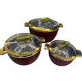 hot-selling factory direct sales fresh-keeping lunch box thermal insulation bucket golden handle high-end stainless steel thermal insulation pot three-piece combination