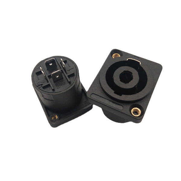 Four-core speaker audio professional socket mother seat 4-core audio cable connector power amplifier canon head ohm small square seat