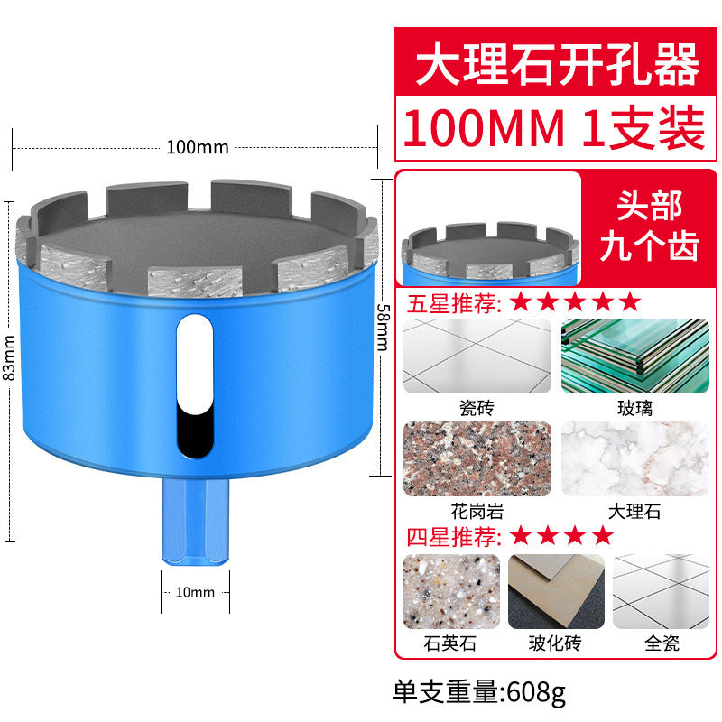Marble diamond stone hole opener drill bit ceramic tile glass drilling vitrified tile grinding round drilling reamer