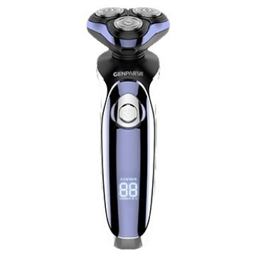 Smart digital display 4-in-1 electric shaver set - black, home use, full body washable, grooming razor with triple blade heads