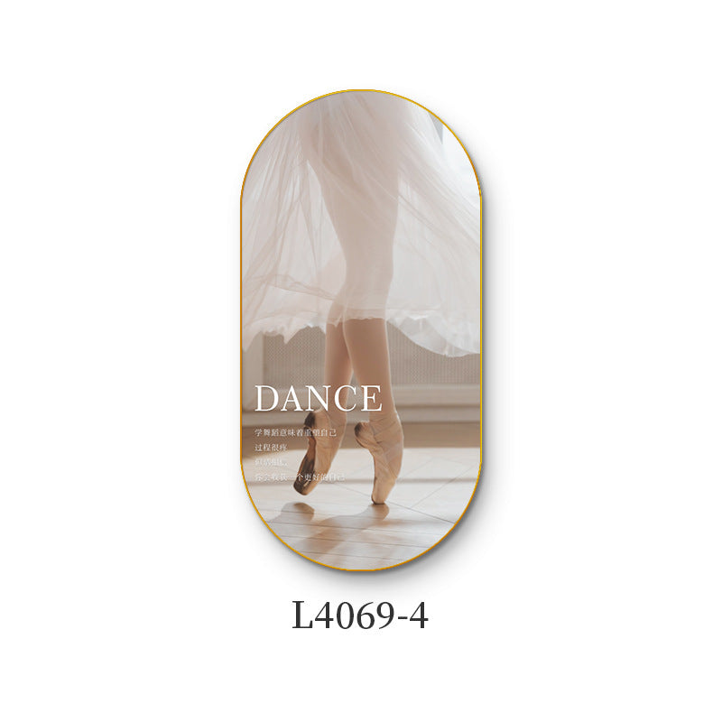 Ballet class wall decoration dance studio girls inspirational slogans poster hanging art school mural