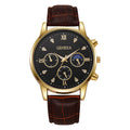 2023 new geneva men's business watch casual leather strap quartz sports watch men's watch wholesale