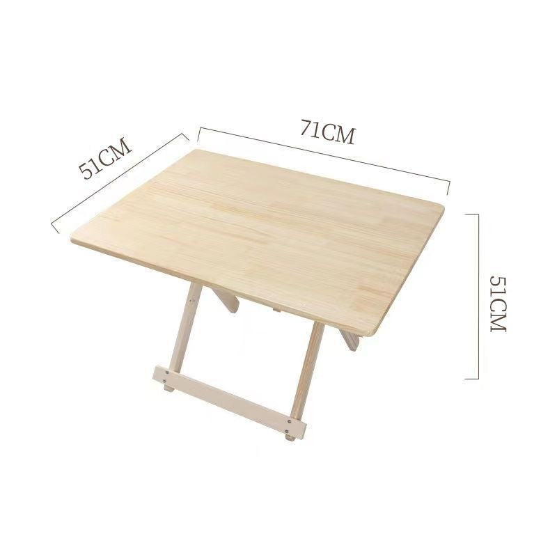 Solid wood folding table - portable dining table - perfect for rentals, simple folding table, square folding table, night market stall table, outdoor folding table