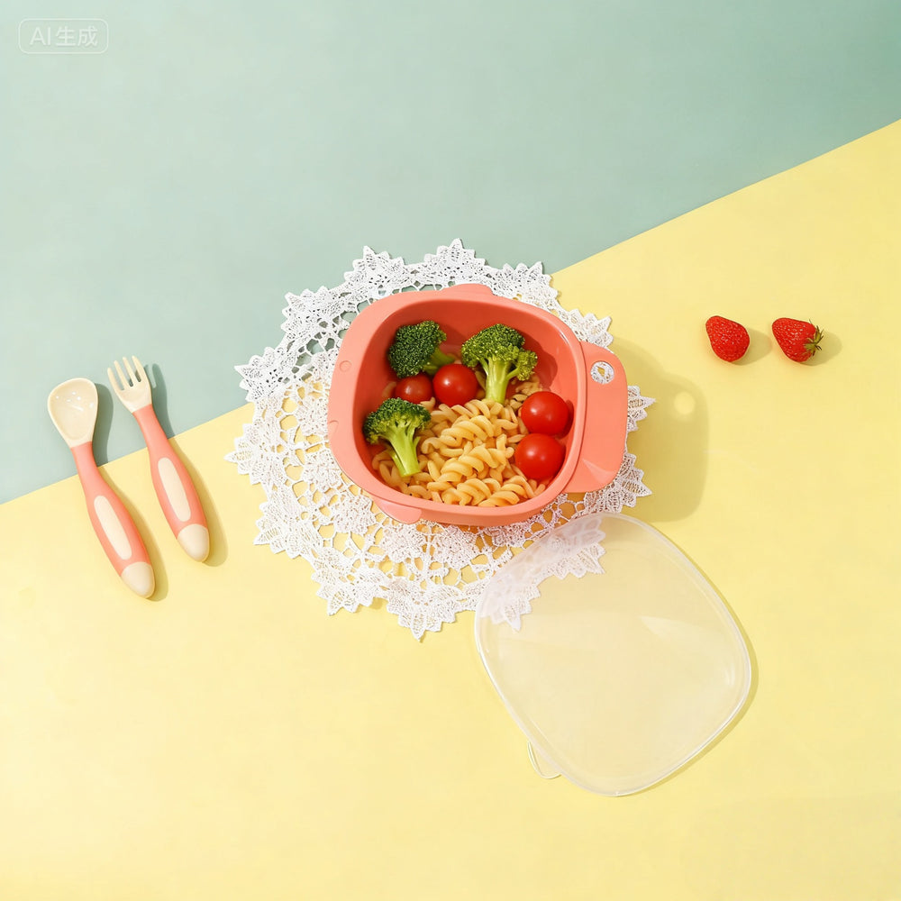 Wow baby square feeding special food bowl kids independent eating food home fruit storage bowl tableware