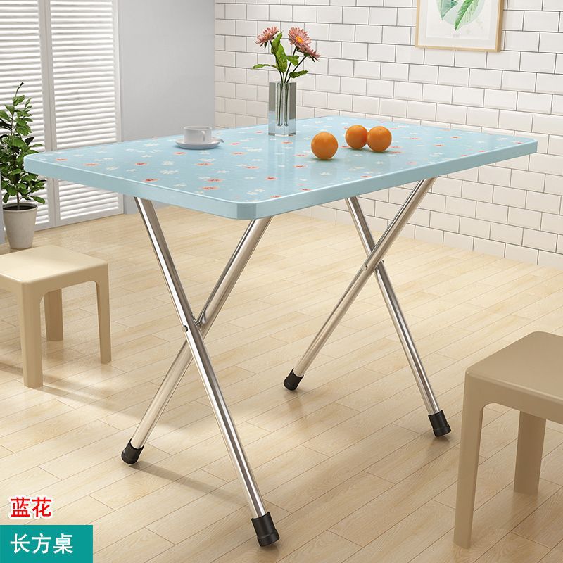 Folding table, folding dining table, simple for home, small table for eating, rental house, stall, casual small apartment dining table