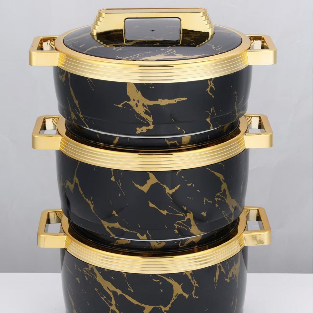 Factory direct cross-border hot selling insulated lunch box stainless steel food container insulated pot kitchen tableware new three-piece set
