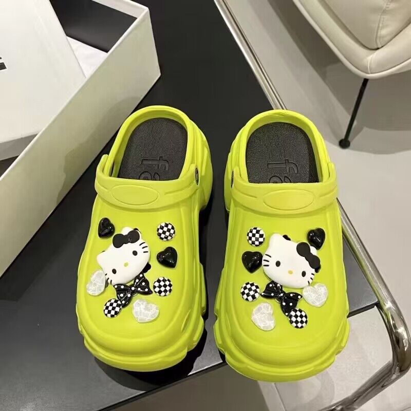 Crocs women's summeroutwear feeling of stepping on shit, thick sole non-slip 2024 new arrival beach toe sandals and slippers summer