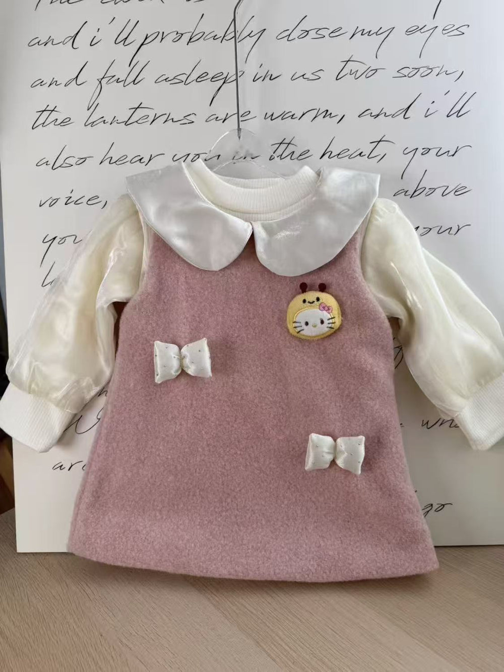 Girls' dress - cute  autumn/winter collection - new stylish winter vest princess dress for kids