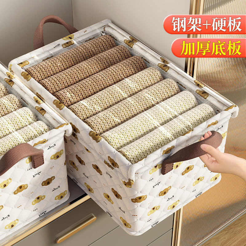 Cartoon Koala Storage Box Clothing Household Storage Basket Wardrobe Dormitory Storage Box Fabric Clothes Drawer Storage Box