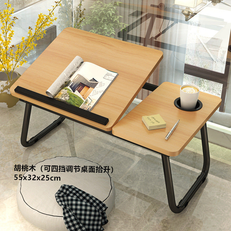Adjustable laptop desk for bed, foldable lazy desk, student dorm study table, small study table