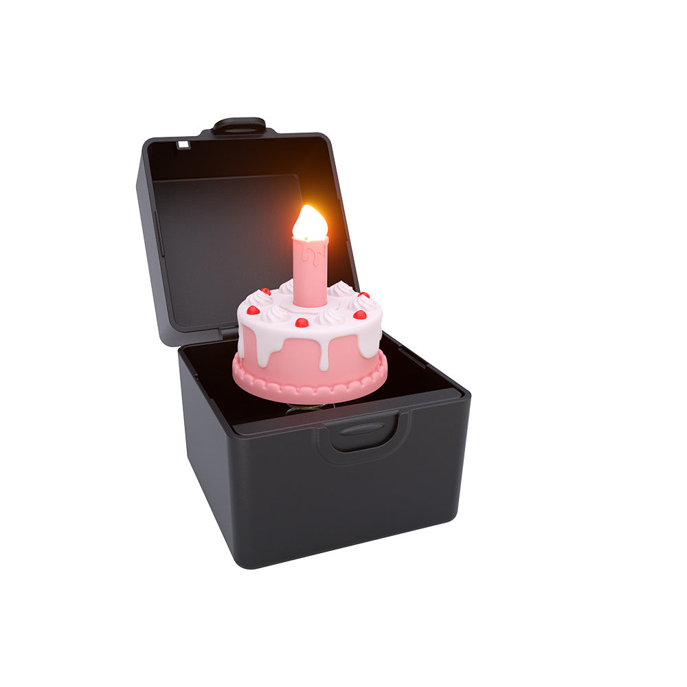 Birthday Cake Music Box Candle Glow Valentine's Day Party Decorations, Holiday Gifts Joke Toys
