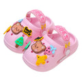 Kids slippers summer girl baby indoor soft bottomnon-slip cartoon cute sandals slippers boy beach hole sandals