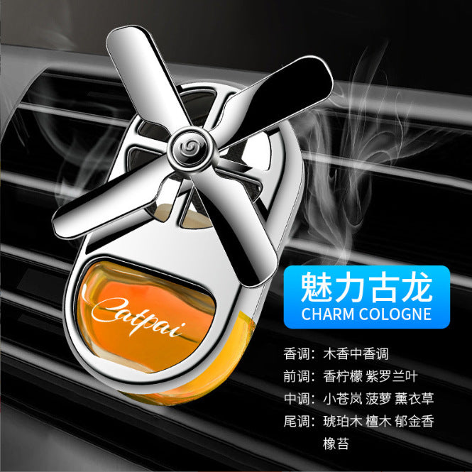 Car vent clip aromatherapy four-leaf clover perfume - light fragrance, car interior air freshener, odor eliminator, creative ornament, long-lasting