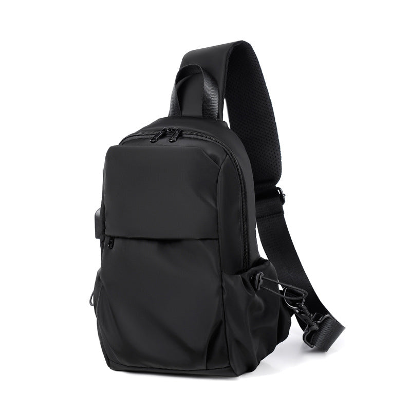 Factory goods, chest bag, shoulder bag 2021 new messenger bag usb charging gift, leisure sports backpack wholesale