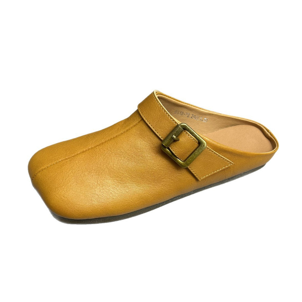 Baotou slippers women's outwear2026new arrivalretro handmade flats shoes casual soft leather soft bottom sandals fashiontrendy