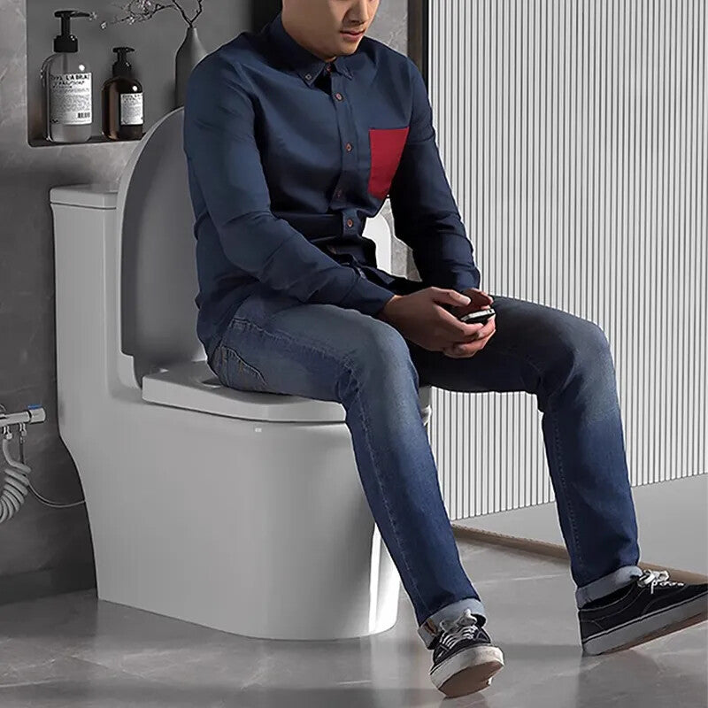 Squatting and sitting dual-purpose toilet siphon can squat or sit, large diameter, large impact, deodorizing filter, anti-clogging, dual-purpose toilet ceramic
