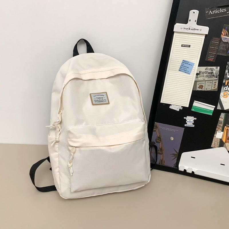 New fashion simple trend backpack large capacity lightweight travel backpack Korean version of junior high school student schoolbag